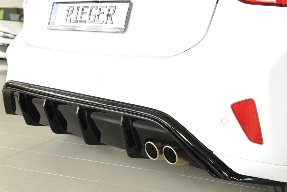 Rieger Rear Diffuser Gloss Black - Ford Focus ST MK4 - Ultimate Customs