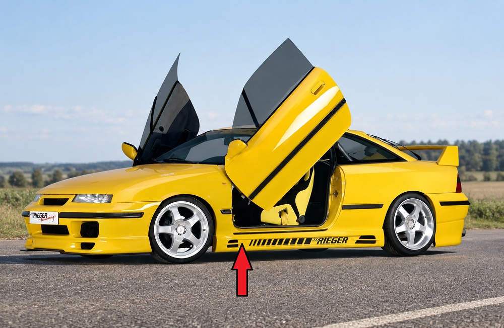 Vauxhall Calibra Vented Side Skirts ABS Plastic - Pair